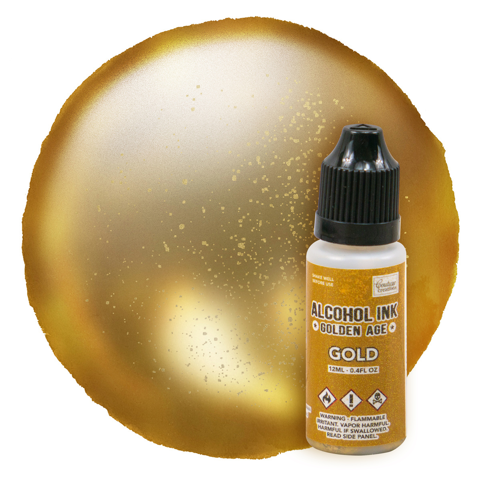 Couture Creations Alcohol Ink Golden Age Gold 12ml