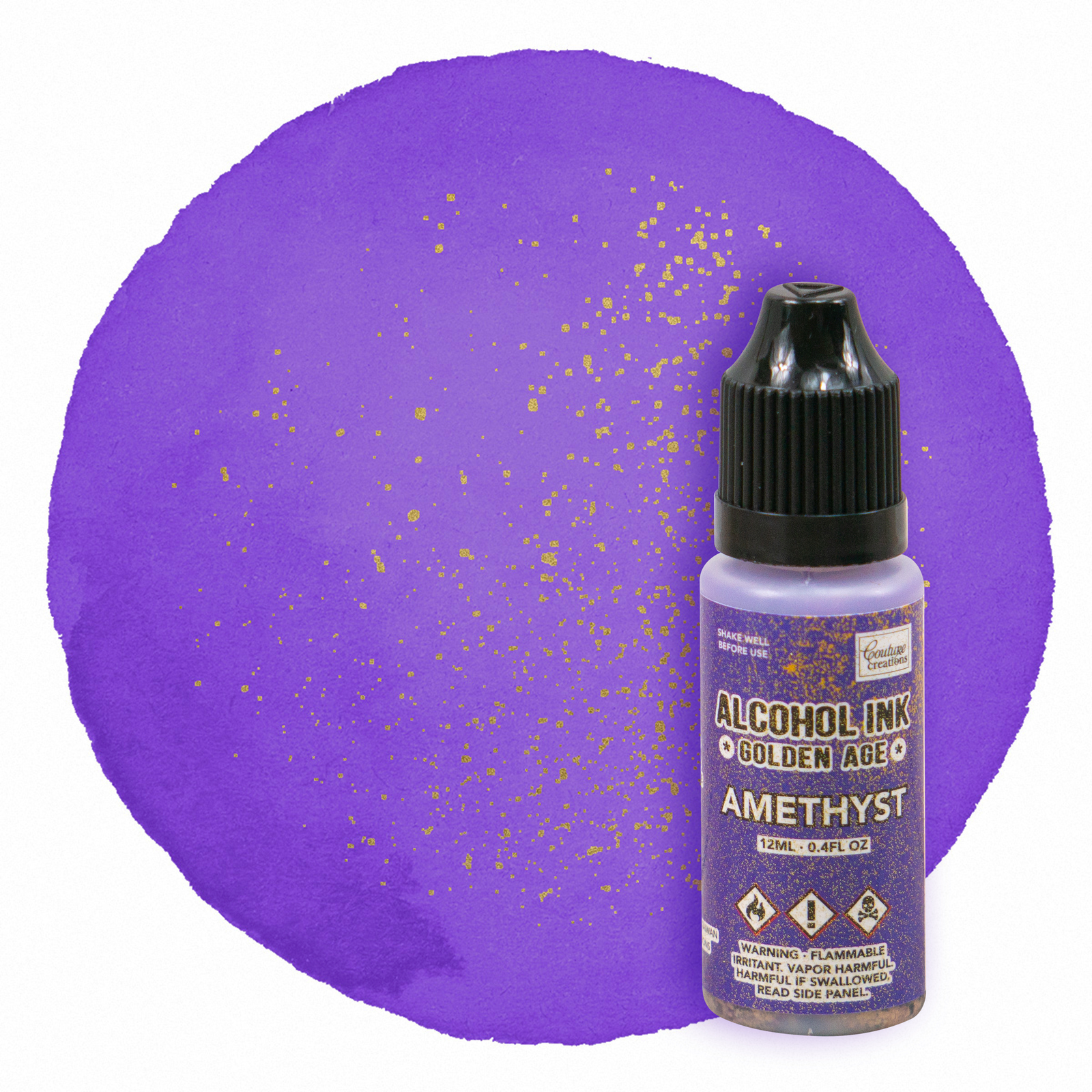 Couture Creations Alcohol Ink Golden Age Amethyst 12ml