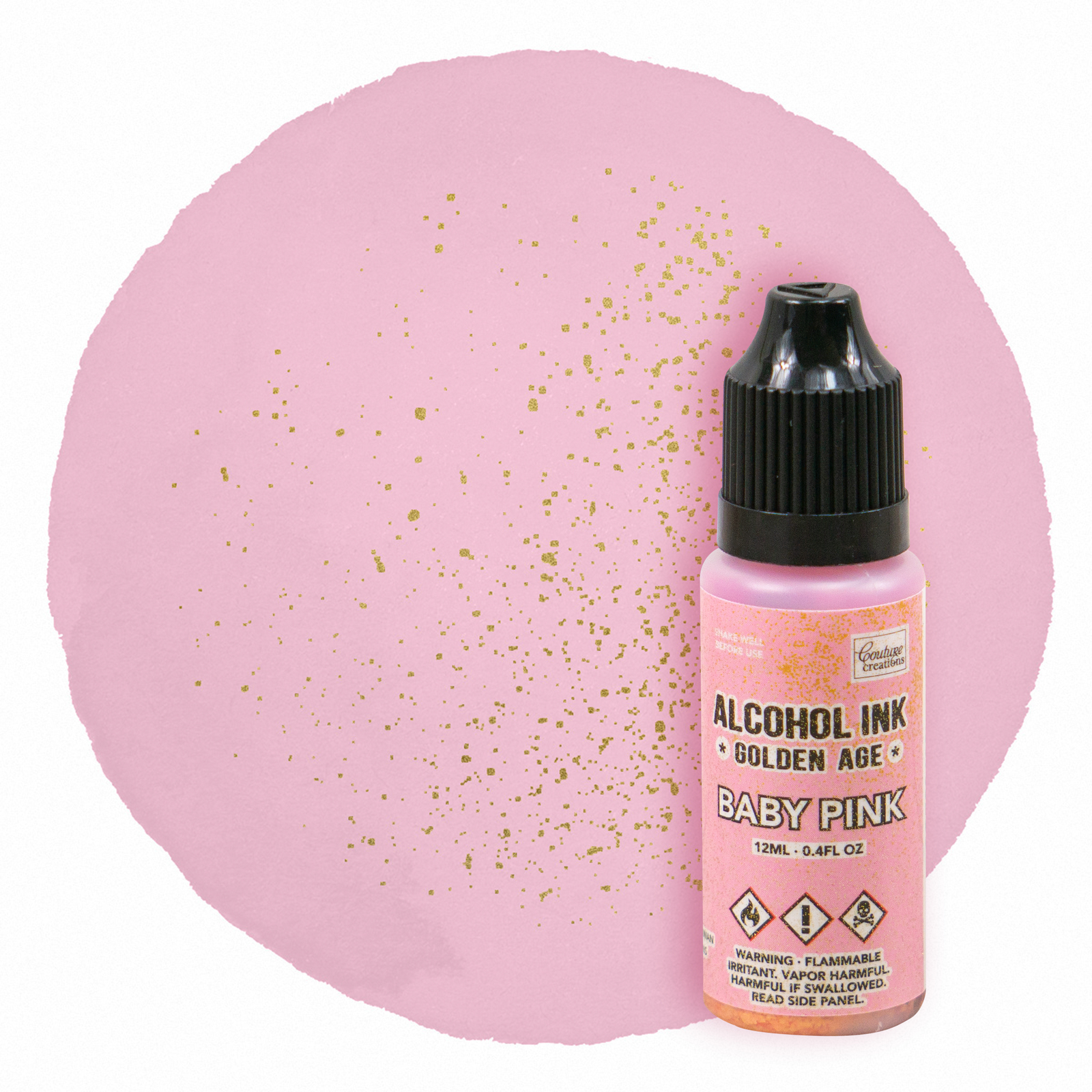 Couture Creations Alcohol Ink Golden Age Baby Pink 12ml