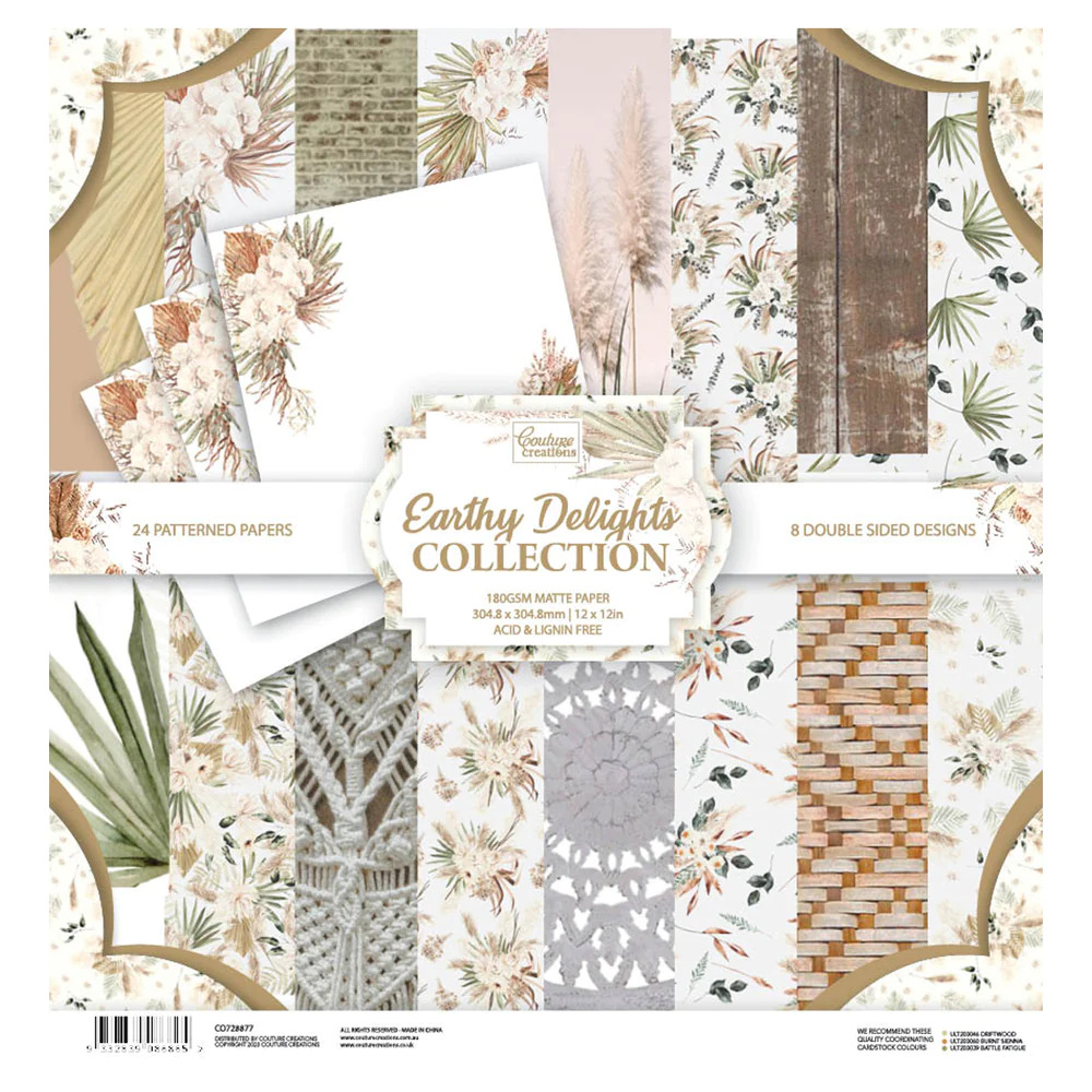 12x12 Couture Creations Earthy Delights Papers