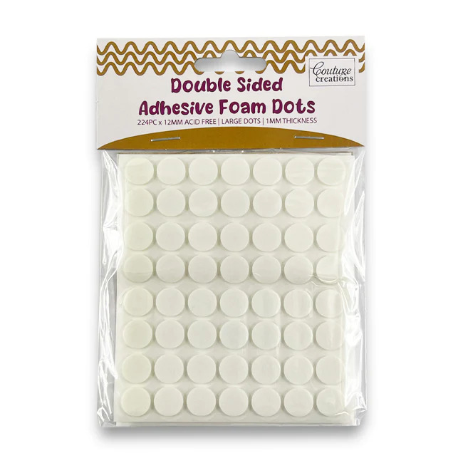 Adhesive Foam Dots 224 Double-Sided 12mm ACID FREE