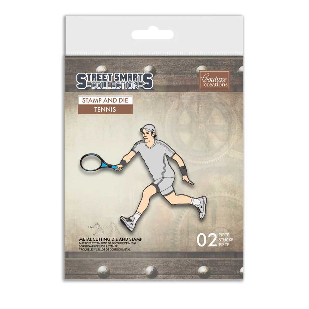 Couture Creations Stamp and Die Set - Street Smarts - Tennis