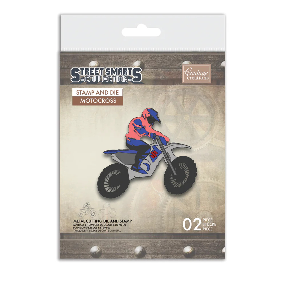Couture Creations Stamp and Die Set - Street Smarts - Motocross