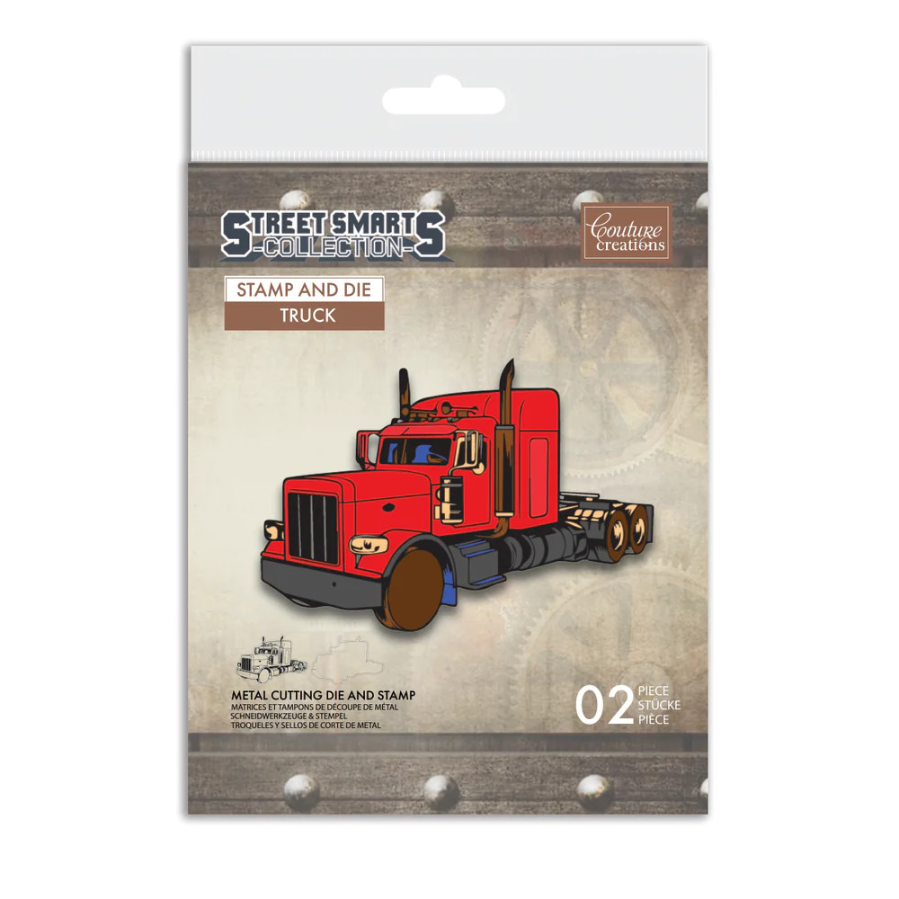 Couture Creations Stamp and Die Set - Street Smarts - Truck
