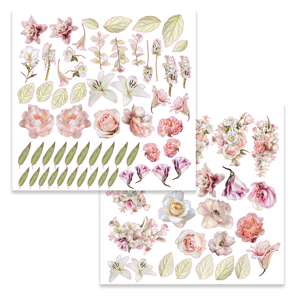 Couture Creations Ephemera Pack 82pc Vintage Tea Collection