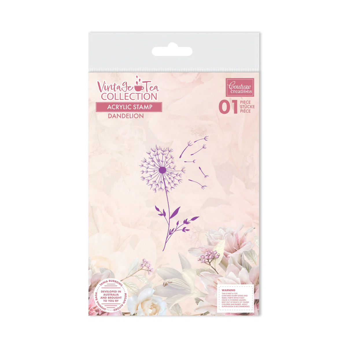 Couture Creations Stamp Set Vintage Tea -  Dandelion