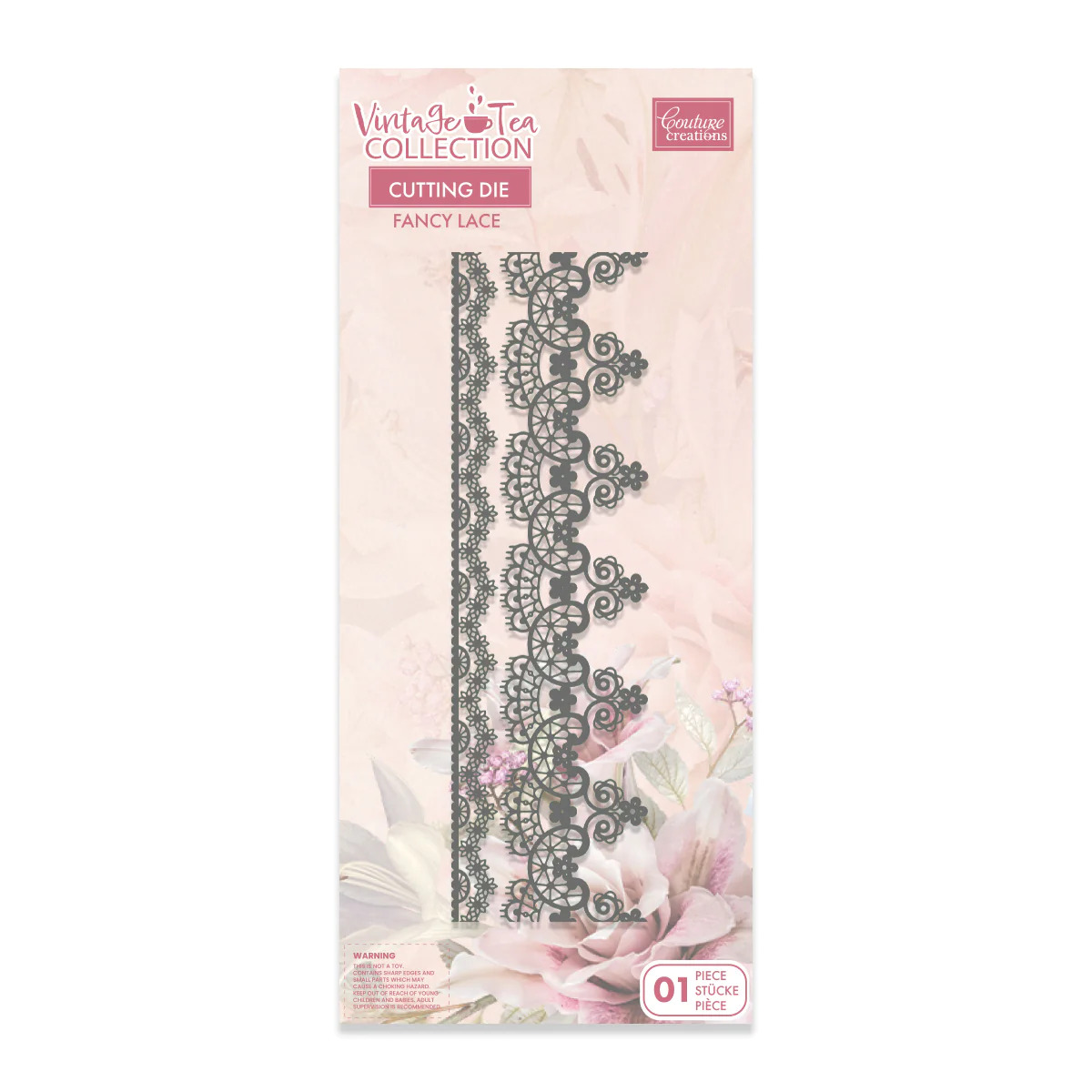 Couture Creations Vintage Tea Die - Fancy Lace