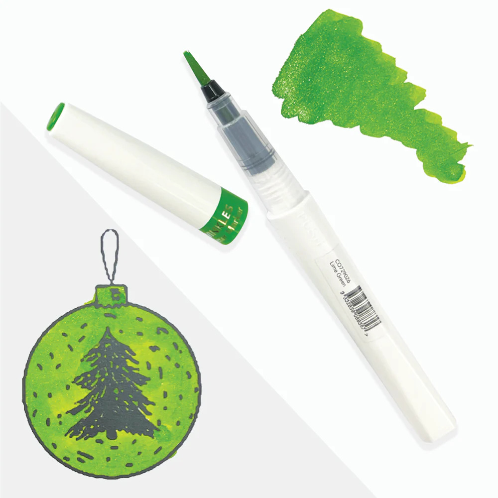 Couture Creations Winkles Glitter Marker - Lime Green