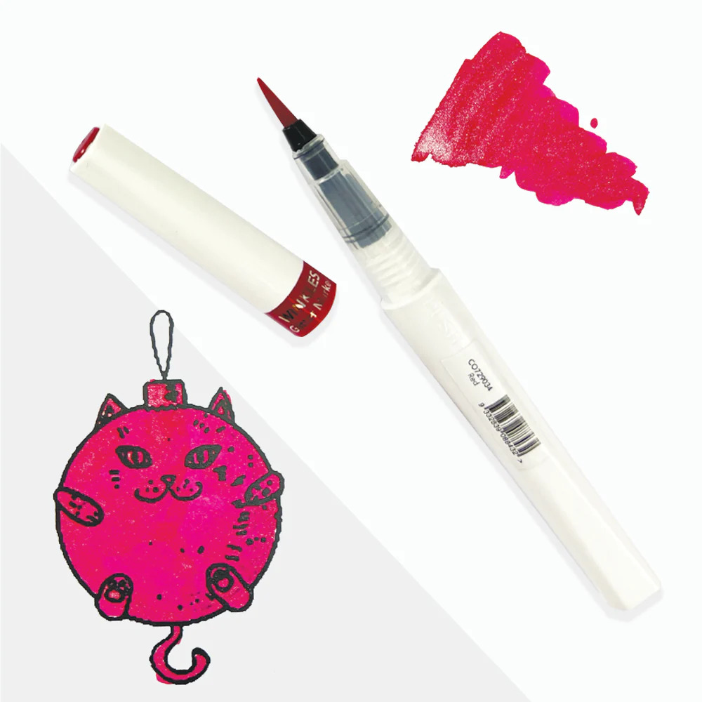 Couture Creations Winkles Glitter Marker - Red