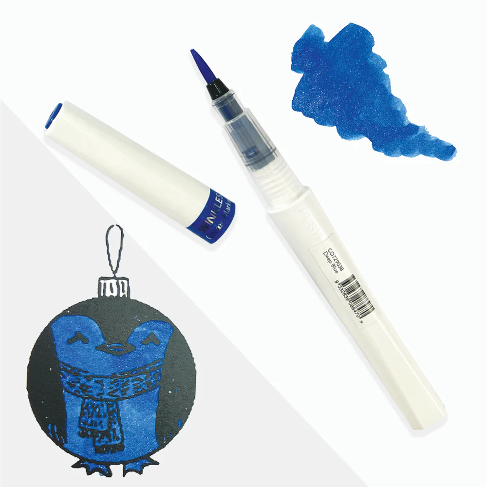 Couture Creations Winkles Glitter Marker - Deep Blue