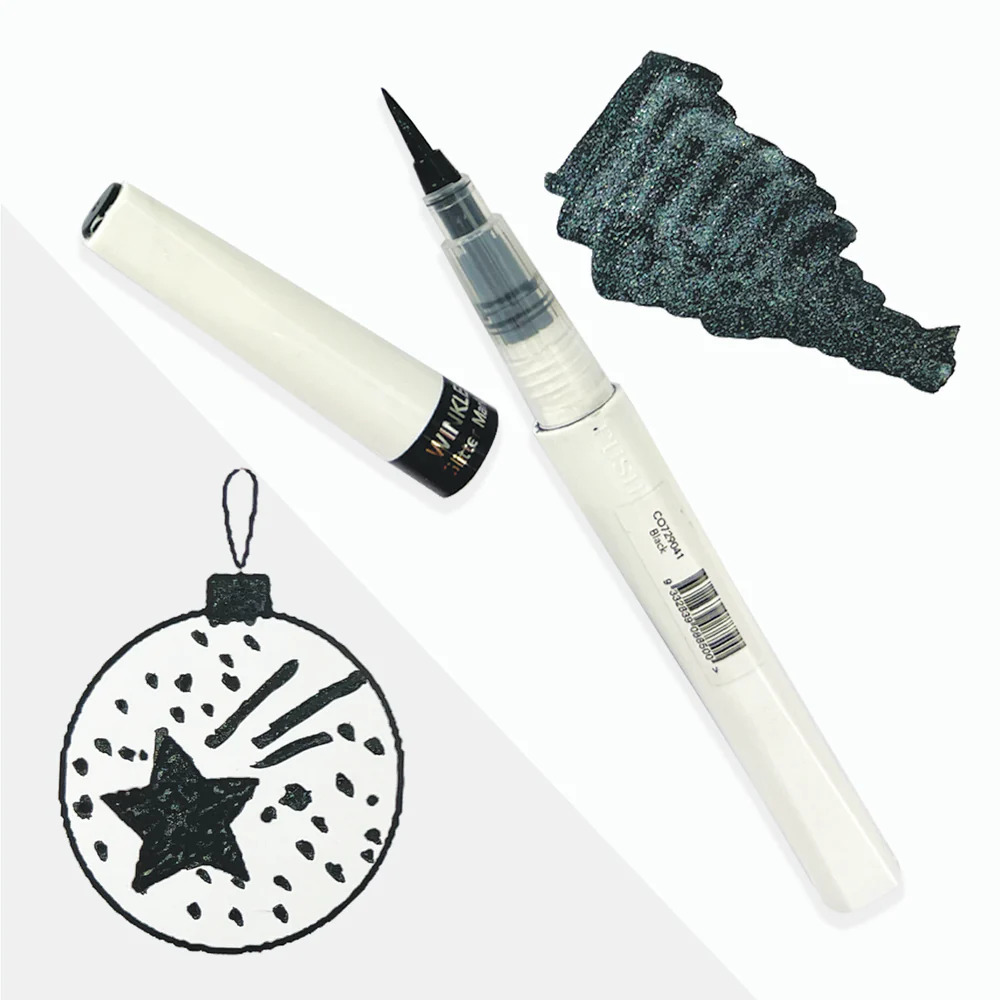 Couture Creations Winkles Glitter Marker - Black