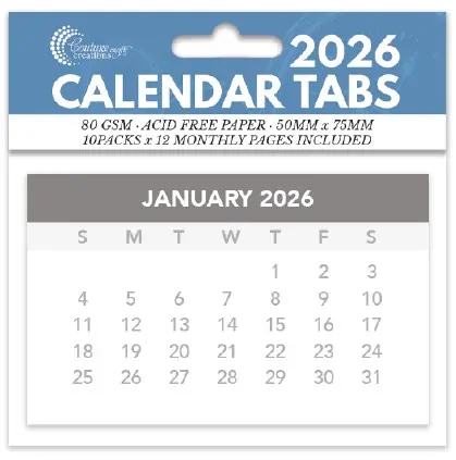 Couture Creations Calendar Tabs 10 Pack 2026