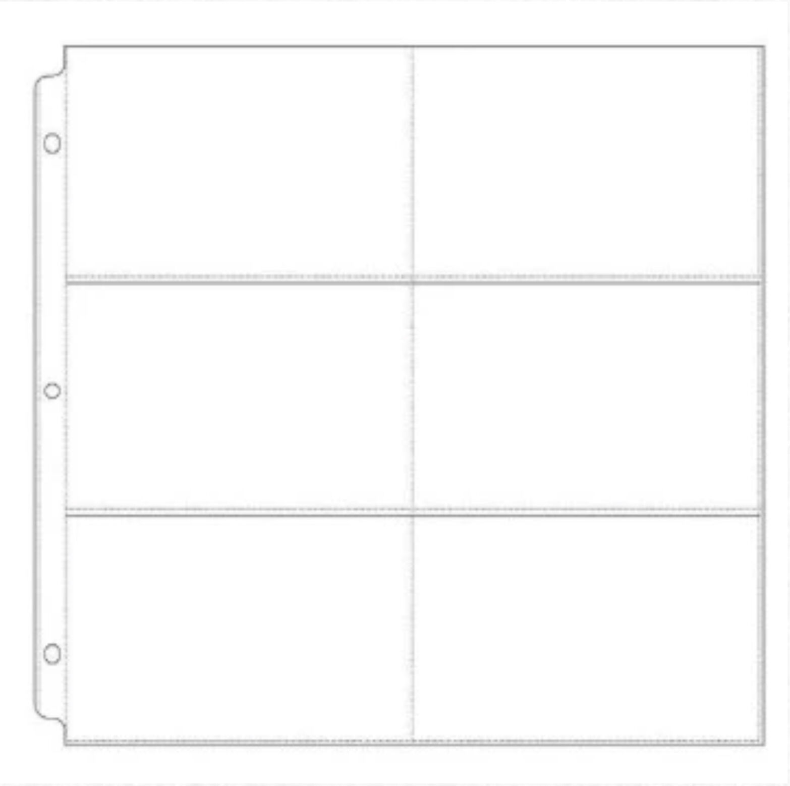 Couture Creations D Ring Album Refill Sleeves 6”x4” Pockets 10/Pkg