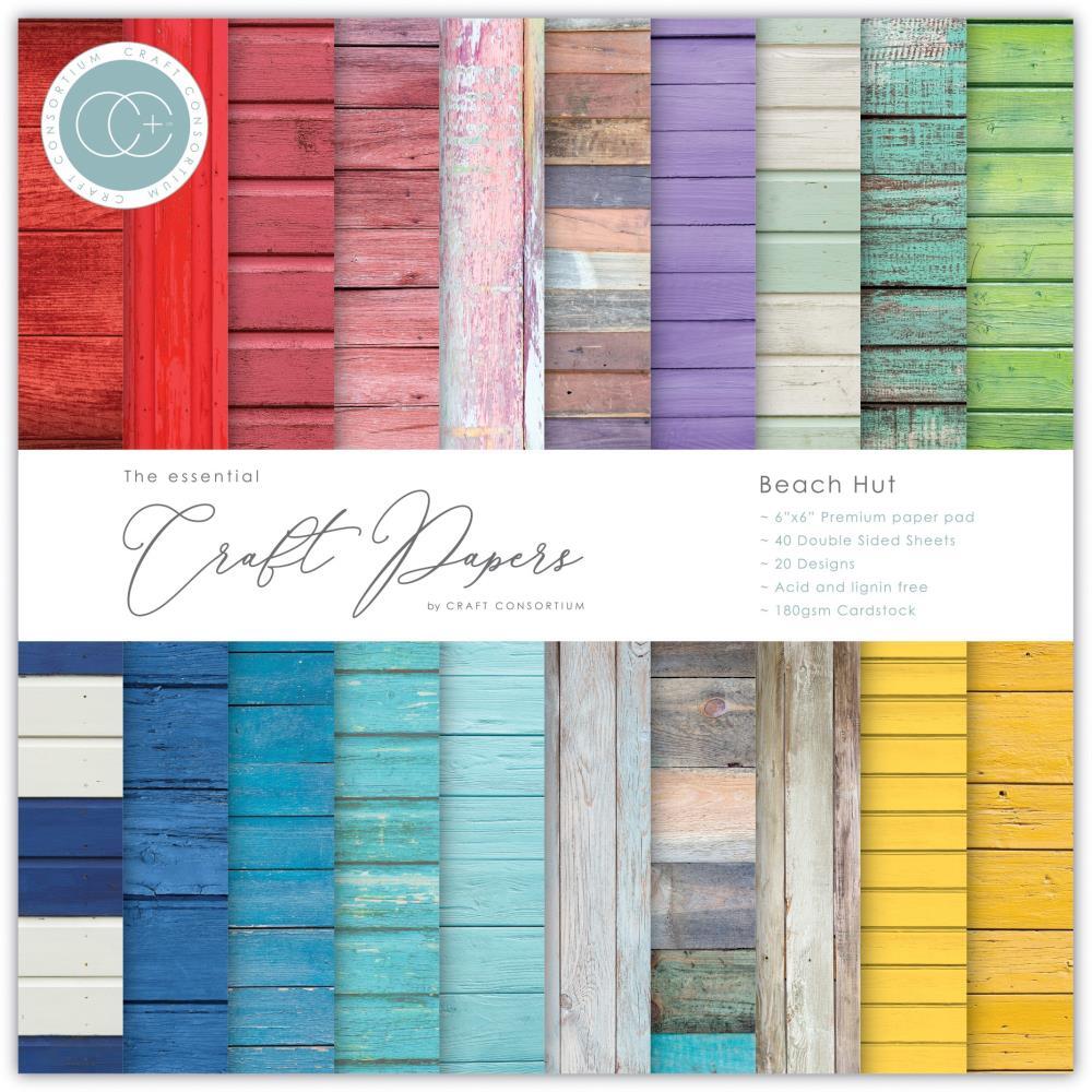 Craft Consortium Double-Sided Paper Pad 6X6 40/Pkg Beach Hut