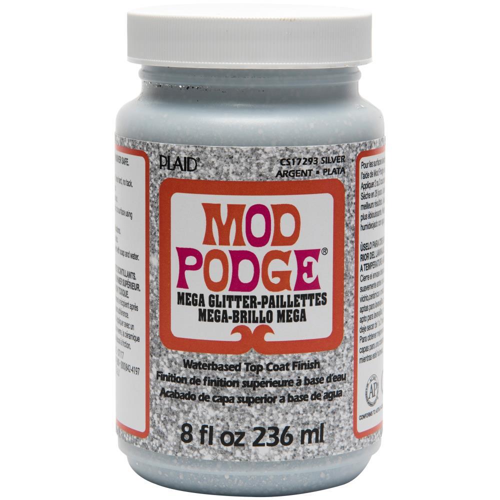 Mod Podge Mega Glitter Silver 236ml