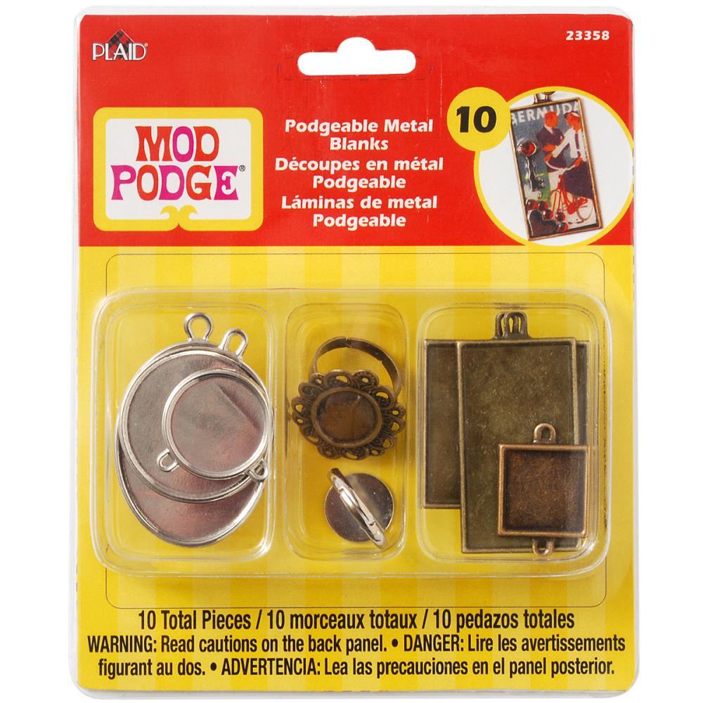 Mod Podge Podgeable Metal Blanks 10/pk