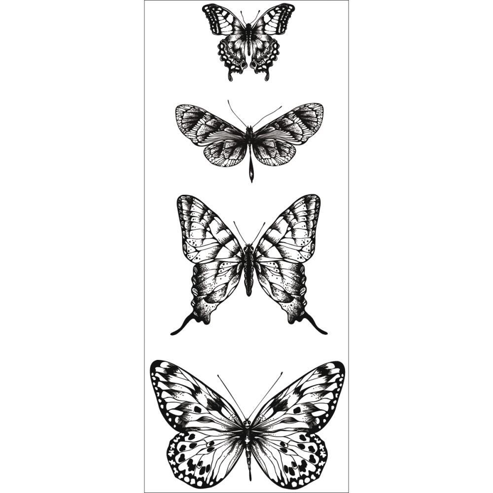KaiserCraft Clear Stamps Butterflies Texture CS854