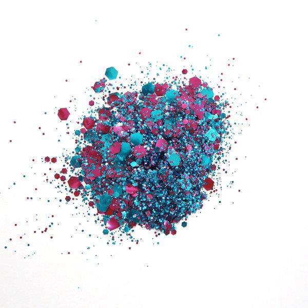 Cosmic Shimmer Biodegradable Glitter Mix 10ml  Sapphire Splash