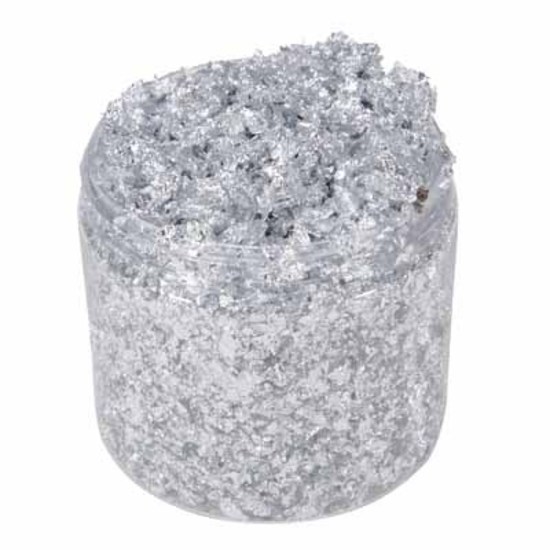 Cosmic Shimmer Gilding Flakes 200ml Silver Moon