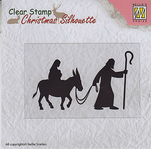 Nellie Snellen Christmas Silhouette Clear Stamps Nativity