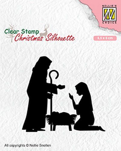 Nellie Snellen Christmas Silhouette Clear Stamps Nativity 2