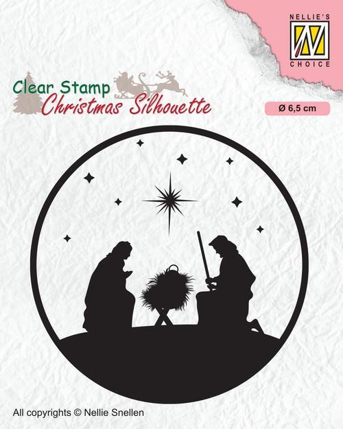 Nellie Snellen Christmas Silhouette Clear Stamps Nativity 3