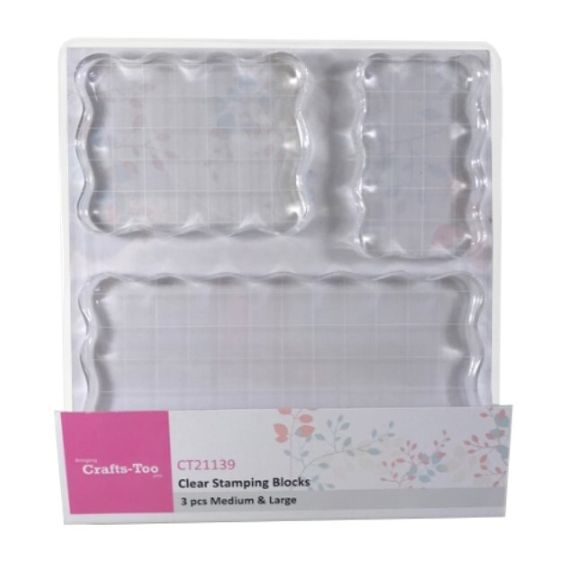 Acrylic Block Set of 3 PC Stamp Block Set