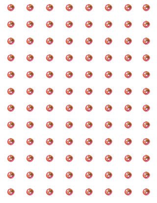 Crafts-Too Embellishment 96 Adhesive 3mm Rhinestones Red