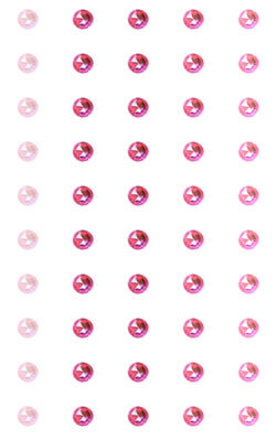 Crafts-Too Embellishment 50 Adhesive 5mm Dots Mixed Pink