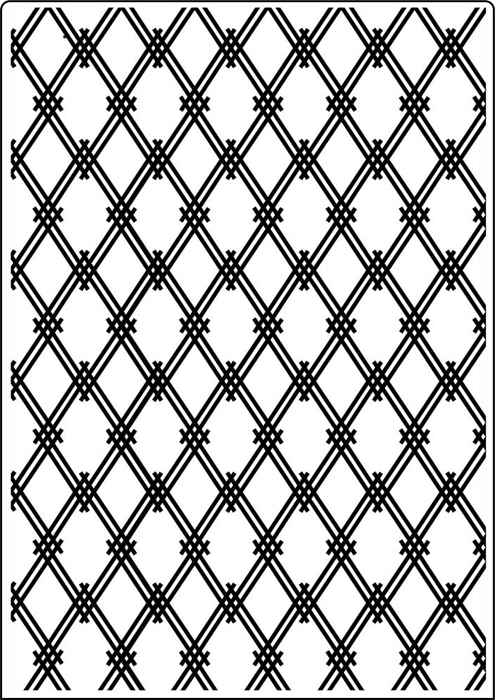 Crafts-Too Embossing Folder A4 Modern Lattice CTA4017