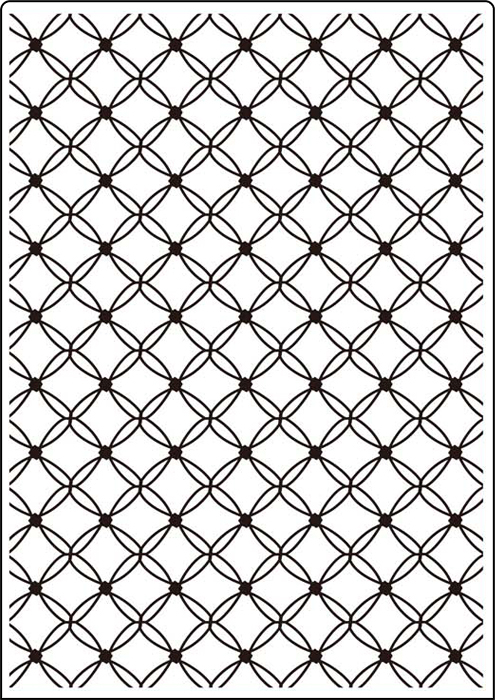 Crafts-Too Embossing Folder A4 Fancy Lattice CTA406