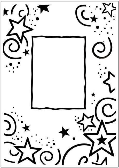 Crafts-Too Embossing Folder Stars Frame 4.25x5.5  