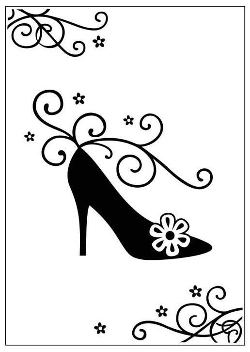 Crafts-Too Embossing Folder High Heel Shoe 4.25x5.5  