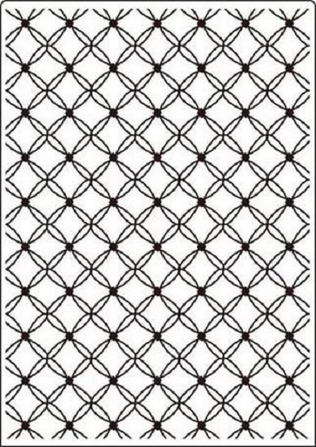 Crafts-Too Embossing Folder Lattice 5x7 