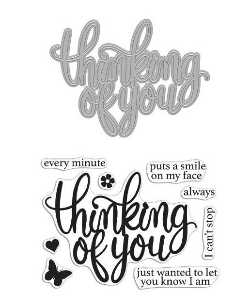 Hero Arts Stamp & Cut Dies Thinking of You DC273