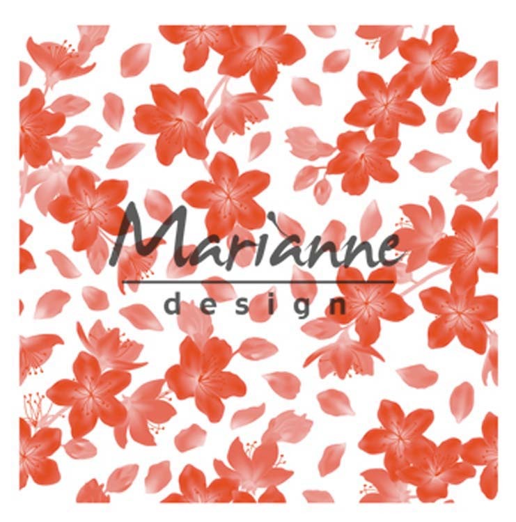 Marianne Design Embossing Folder 6x6 Blossom DF3446