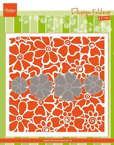 Marianne Design Embossing Folder 6x6 Poppies DF3452