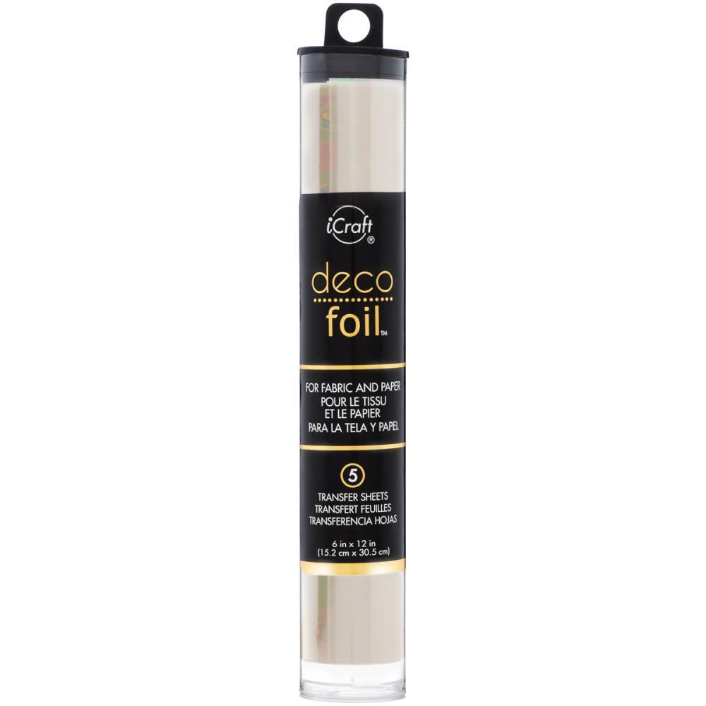 Deco Foil Specialty Transfer Sheets 6X12 5/Pkg Opal