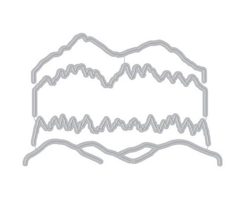 Hero Arts Frame Cut Dies Mountains At The Lake