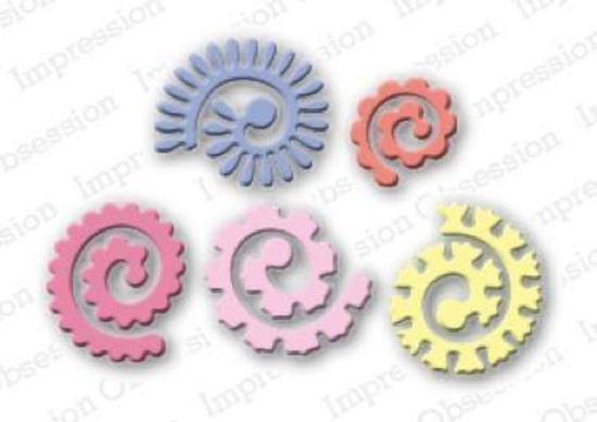 Impression Obsession Die Spiral Flowers DIE042I 