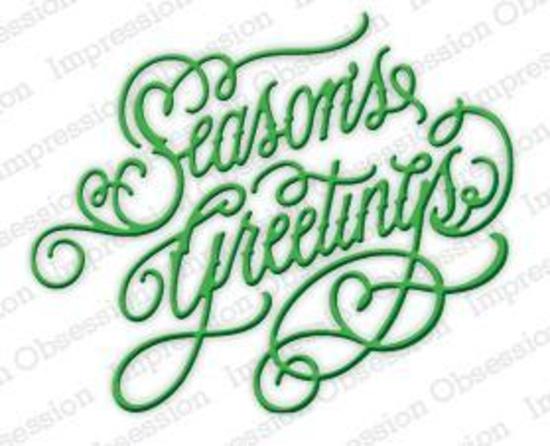 Impression Obsession Die Season's Greetings DIE237S 