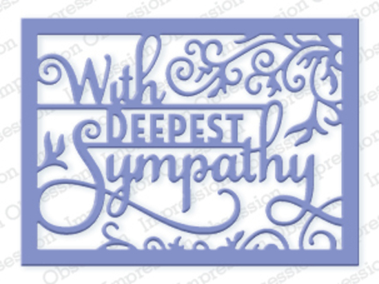 Impression Obsession Die Deepest Sympathy Word Block DIE368W 