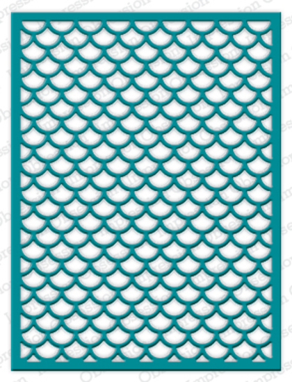 Impression Obsession Die - Fish Scale Background DIE544-YY