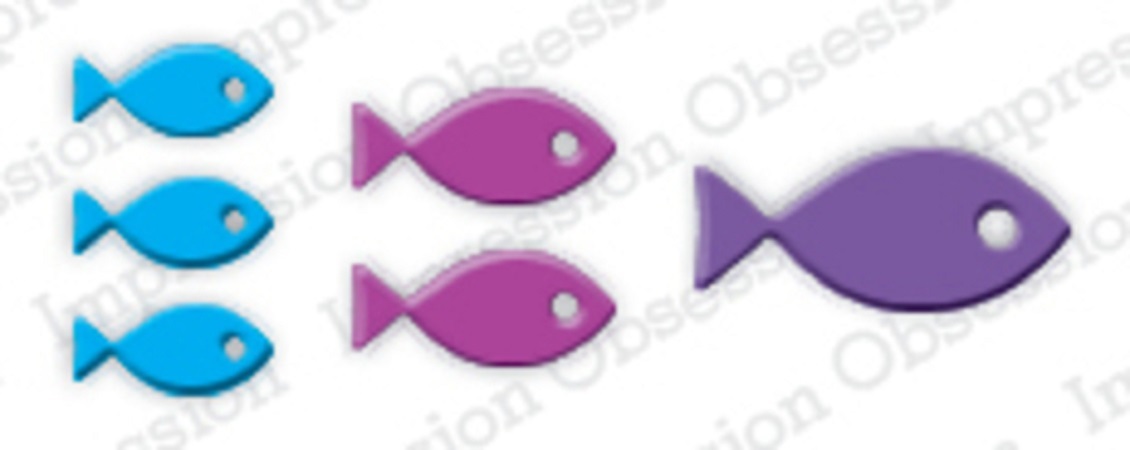 Impression Obsession Die - Little Fishes DIE549-A