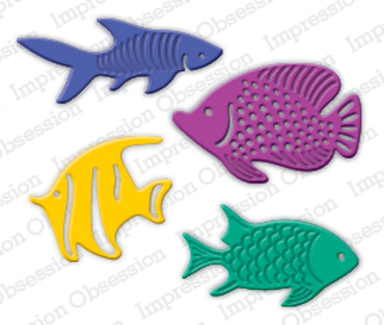 Impression Obsession Die -Fish Set DIE559-Q