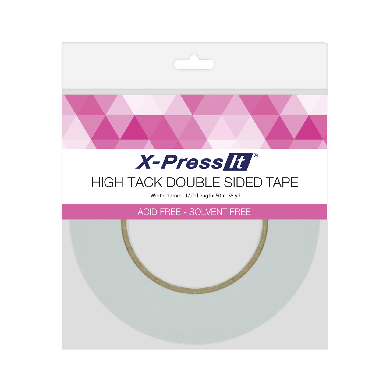 X-Press It Double-Sided High Tack Tape 12mm x 50m Roll