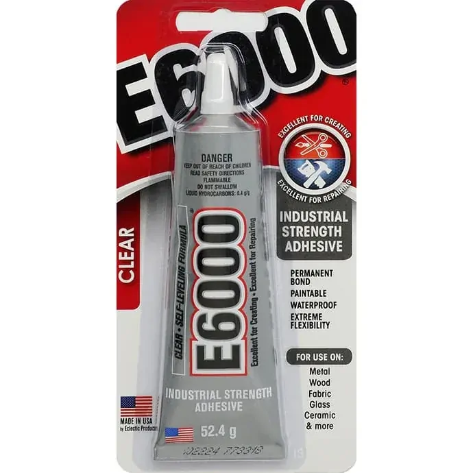 E6000 Crystal Clear Industrial Strength Adhesive 52.4g