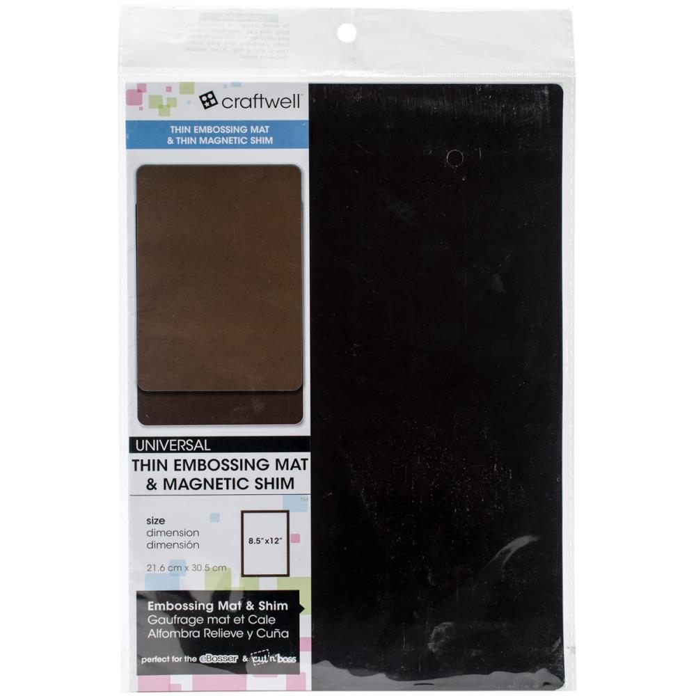 Ebosser Thin Embossing Mat And Magnetic Shim 8 5x12