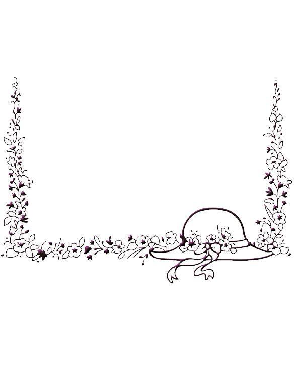 Ecstasy Crafts Embossing Folder - Floral Melody (Hat) Size 5 x 7