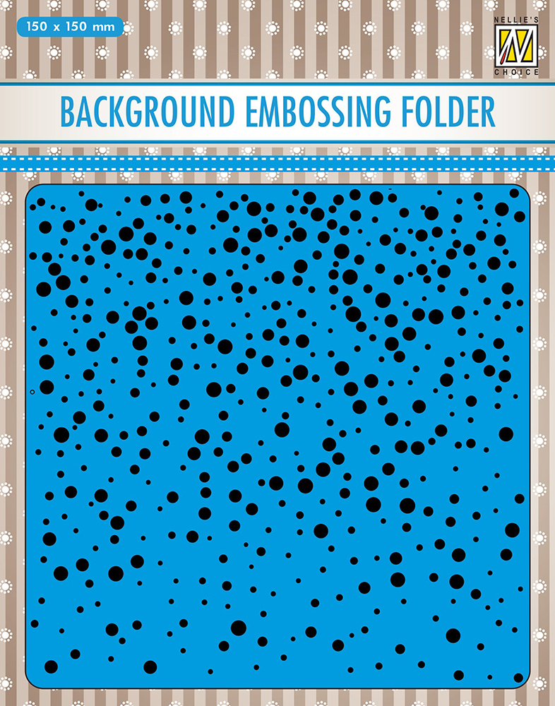 Nellie Snellen Embossing Folder Snow Background 15cm x 15cm